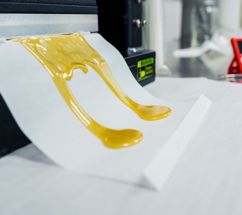 Resin extraction and processing.